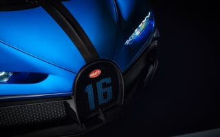 Картинка Номер 16 на автомобиле Bugatti Chiron Pur Sport 2020 года