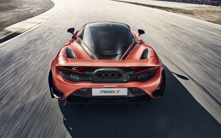 Картинка Автомобиль McLaren 765LT 2020 года вид сзади