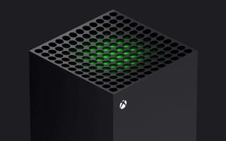Картинка Черный Xbox Series X с зеленой серединой