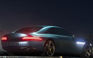 Картинка Автомобиль Genesis X Concept 2021 года вид сзади