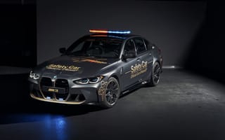 Обои Автомобиль BMW M3 Competition MotoGP Safety Car 2021 года