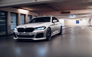 Картинка Серебристый дорогой автомобиль BMW Schnitzer ACS5 3.0d 2021 года