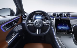 Обои Салон автомобиля Mercedes-Benz C 300 AMG Line 2021 года