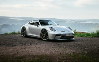 Картинка машины, машина, тачки, авто, автомобиль, транспорт, Porsche, Порше, современная, Porsche 911 GT3, Touring PDK, 2021, серый