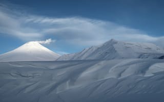 Картинка горы, гора, природа, зима, снег, белый