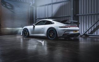 Картинка машины, машина, тачки, авто, автомобиль, транспорт, Porsche, Порше, современная, Porsche 911 GT3 PDK, 2021, белый