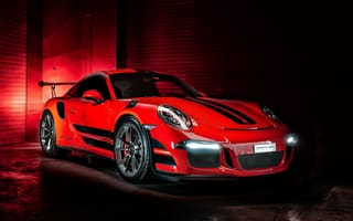 Картинка Porsche 911 GT3 RS, Porsche 911 GT3, Porsche 911, Porsche, Порше, машины, машина, тачки, авто, автомобиль, транспорт, красный