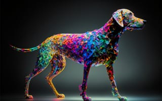 Картинка собаки, собака, пес, животное, животные, питомец, цифровое искусство, арт
