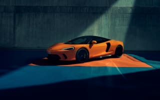 Картинка McLaren, GT, Макларен, машины, машина, тачки, авто, автомобиль, транспорт, оранжевый