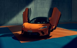 Картинка McLaren, GT, Макларен, машины, машина, тачки, авто, автомобиль, транспорт, оранжевый