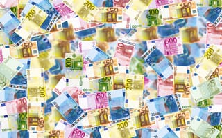 Картинка евро, EUR, валюта, деньги, экономика, финансы, купюра, банкнота, наличка