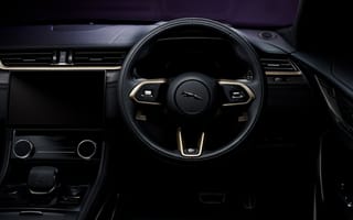 Картинка Jaguar, Ягуар, F-Pace, SVR, машины, машина, тачки, авто, автомобиль, транспорт, руль, салон, черный