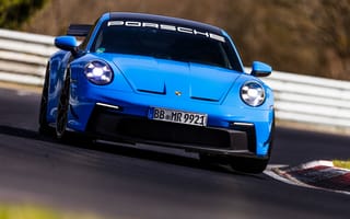 Картинка Porsche 911, Porsche, GT3, Порше 911, Порше, машины, машина, тачки, авто, автомобиль, транспорт, вид спереди, спереди, синий