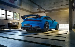 Картинка Porsche 911, GT3, Porsche, Порше 911, Порше, машины, машина, тачки, авто, автомобиль, транспорт, спорткар, спортивный, гараж, синий