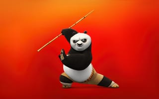 Картинка Кунг-фу панда, кунг-фу, панда, По, мультфильмы, мультфильм