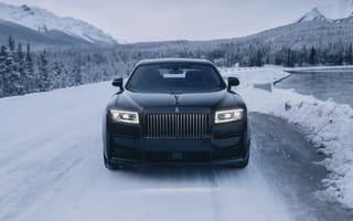 Картинка Rolls-Royce Ghost, Rolls-Royce, Ghost, Роллс Ройс, седан, люкс, машины, машина, тачки, авто, автомобиль, транспорт, зима, снег, дорога