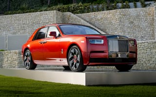 Картинка Rolls-Royce Phantom, Rolls-Royce, Ghost, Роллс Ройс, люкс, машины, машина, тачки, авто, автомобиль, транспорт, 2022, красный