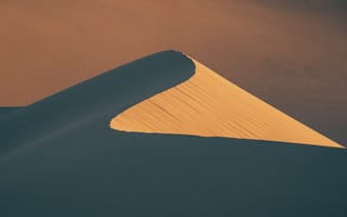 Картинка дюна, засушливый, холм, бархан, пустыня, песок, песчаный, природа, вечер, закат, заход