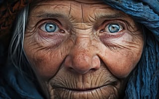 Картинка женщина, девушка, люди, старый, пожилой, бабушка, портрет