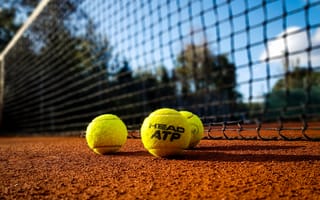 Картинка теннис, сетка, поле, мяч, спорт, спортивный