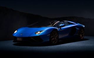 Картинка Lamborghini Aventador, Lamborghini, Ламборджини, Ламборгини, Aventador, люкс, дорогая, спорткар, машины, машина, тачки, авто, автомобиль, транспорт, синий, ночь, темный, темнота