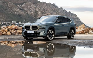 Картинка BMW, бмв, XM, 2023, машины, машина, тачки, авто, автомобиль, транспорт, кроссовер, гора, скала, отражение