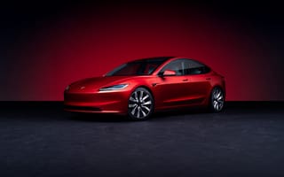 Картинка Тесла, Tesla, Model 3, современная, машины, машина, тачки, авто, автомобиль, транспорт, седан, красный