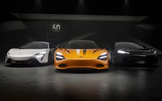 Картинка McLaren, Макларен, машины, машина, тачки, авто, автомобиль, транспорт, 60th Anniversary, спорткар, спортивный