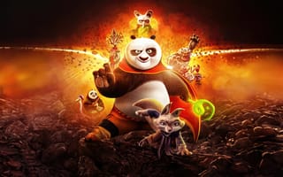 Картинка Кунг-фу панда 4, кунг-фу, панда, воин, мультфильмы, мультфильм