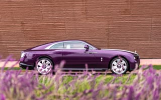 Картинка Rolls-Royce, Роллс Ройс, машины, машина, тачки, авто, автомобиль, транспорт, вид сбоку, сбоку, цветок