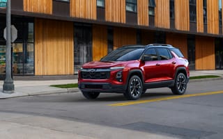 Картинка Chevrolet, Шевроле, Equinox, RS, 2025, машины, машина, тачки, авто, автомобиль, транспорт, кроссовер, красный