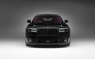 Картинка Rolls-Royce Ghost, Rolls-Royce, Ghost, Роллс Ройс, седан, люкс, машины, машина, тачки, авто, автомобиль, транспорт, вид спереди, спереди, черный