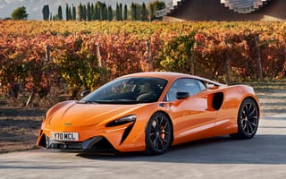 Картинка McLaren, Макларен, McLaren Artura, Artura, машины, машина, тачки, авто, автомобиль, транспорт, спорткар, спортивный, оранжевый