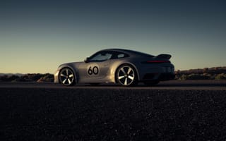 Картинка Porsche 911, Porsche, Порше 911, Порше, машины, машина, тачки, авто, автомобиль, транспорт, спорткар, спортивный, вечер, закат, заход