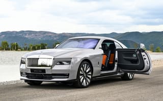 Картинка Rolls-Royce, Роллс Ройс, Spectre, машины, машина, тачки, авто, автомобиль, транспорт, гора, белый