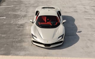 Картинка Ferrari, Феррари, SF90, Stradale, люкс, дорогая, машины, машина, тачки, авто, автомобиль, транспорт, спорткар, спортивный, белый