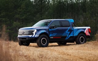 Картинка Ford, Форд, Ford F-150, Lightning, Switchgear, F-150, 2024, машины, машина, тачки, авто, автомобиль, транспорт, пикап, лес, деревья, дерево, природа