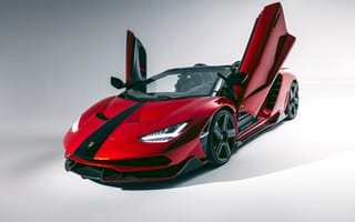 Картинка Lamborghini, Lamborghini Centenario, Roadster, Centenario, Ламборджини, Ламборгини, люкс, дорогая, машины, машина, тачки, авто, автомобиль, транспорт, кабриолет, спорткар, спортивный, красный