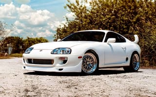 Картинка Toyota Supra, Toyota, Supra, Тойота Супра, Тойота, машина, спорткар, спортивная машина, машины, тачки, авто, автомобиль, транспорт, белый