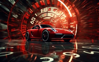 Картинка Porsche, Порше, GT3, RS, машины, машина, тачки, авто, автомобиль, транспорт, спорткар, спортивный, красный