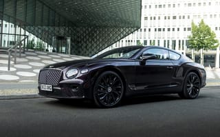 Картинка Bentley Continental, GT Mulliner, Bentley, Бентли, Continental, машины, машина, тачки, авто, автомобиль, транспорт, черный, город, здания