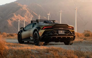 Картинка Lamborghini Huracan, Lamborghini, Ламборджини, Ламборгини, Huracan, машины, машина, тачки, авто, автомобиль, транспорт, черный, гора, вечер, закат, заход