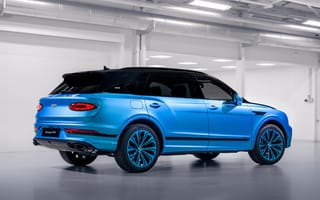 Картинка Bentley Bentayga, Bentley, Bentayga, машины, машина, тачки, авто, автомобиль, транспорт, кроссовер, вид сбоку, сбоку, синий