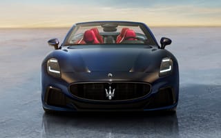 Картинка Maserati, Мазерати, GranCabrio, Trofeo, 2024, машины, машина, тачки, авто, автомобиль, транспорт, вид спереди, спереди, вечер