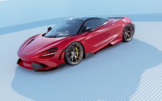 Картинка McLaren, Макларен, 765LT, CGI, машины, машина, тачки, авто, автомобиль, транспорт, спорткар, спортивный, красный