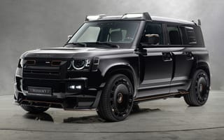 Картинка Land Rover, Ленд Ровер, Mansory, Defender, машины, машина, тачки, авто, автомобиль, транспорт, внедорожник, кроссовер, серый, черный