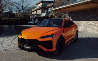 Картинка Lamborghini Urus, Lamborghini, Ламборджини, Ламборгини, Urus, кроссовер, гибрид, спорткар, машины, машина, тачки, авто, автомобиль, транспорт, оранжевый