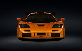 Картинка McLaren F1, F1, McLaren, Макларен, машины, машина, тачки, авто, автомобиль, транспорт, вид спереди, спереди, оранжевый