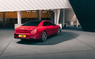 Картинка Bentley, Бентли, Flying Spur, седан, 2024, машины, машина, тачки, авто, автомобиль, транспорт, красный