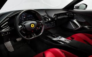 Картинка Ferrari, Феррари, люкс, дорогая, машины, машина, тачки, авто, автомобиль, транспорт, руль, красный